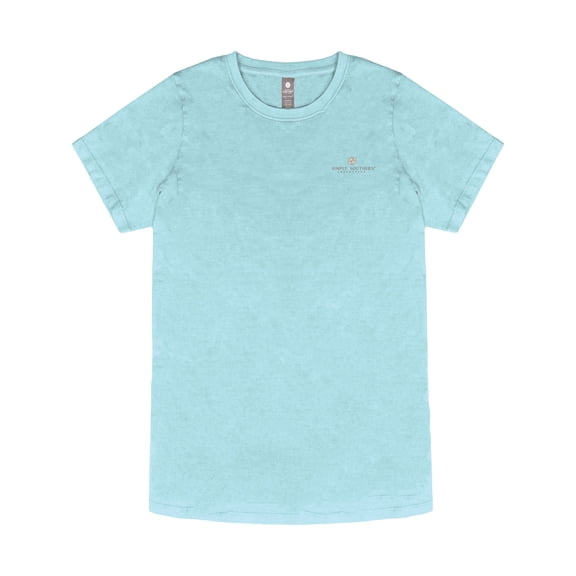 Simply Southern Too Many Storms Washed Aqua T-Shirt
