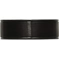 thumbnail image 3 of Stainless Steel 8mm Black Ip-Plated Grooved Brushed/Polished Band (Size 7) Made In China sr322-7, 3 of 5