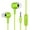 Green, variant on Deyuer Universal 3.5mm Plug In-Ear Music Bass Wired Earphones Sports Headsets with Mic