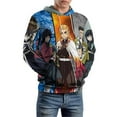 thumbnail image 7 of Demon Slayer Unisex Sweatshirts Loose Pullover Sweater Hooded Hoodie 3D Printing Jacket Winter Fall Clothes XL, 7 of 7