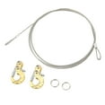thumbnail image 4 of 2 ganchos de remolque para coche RC con cuerda de acero para SCX10 D90 D110 TF2 1/10, color dorado, 4 of 14