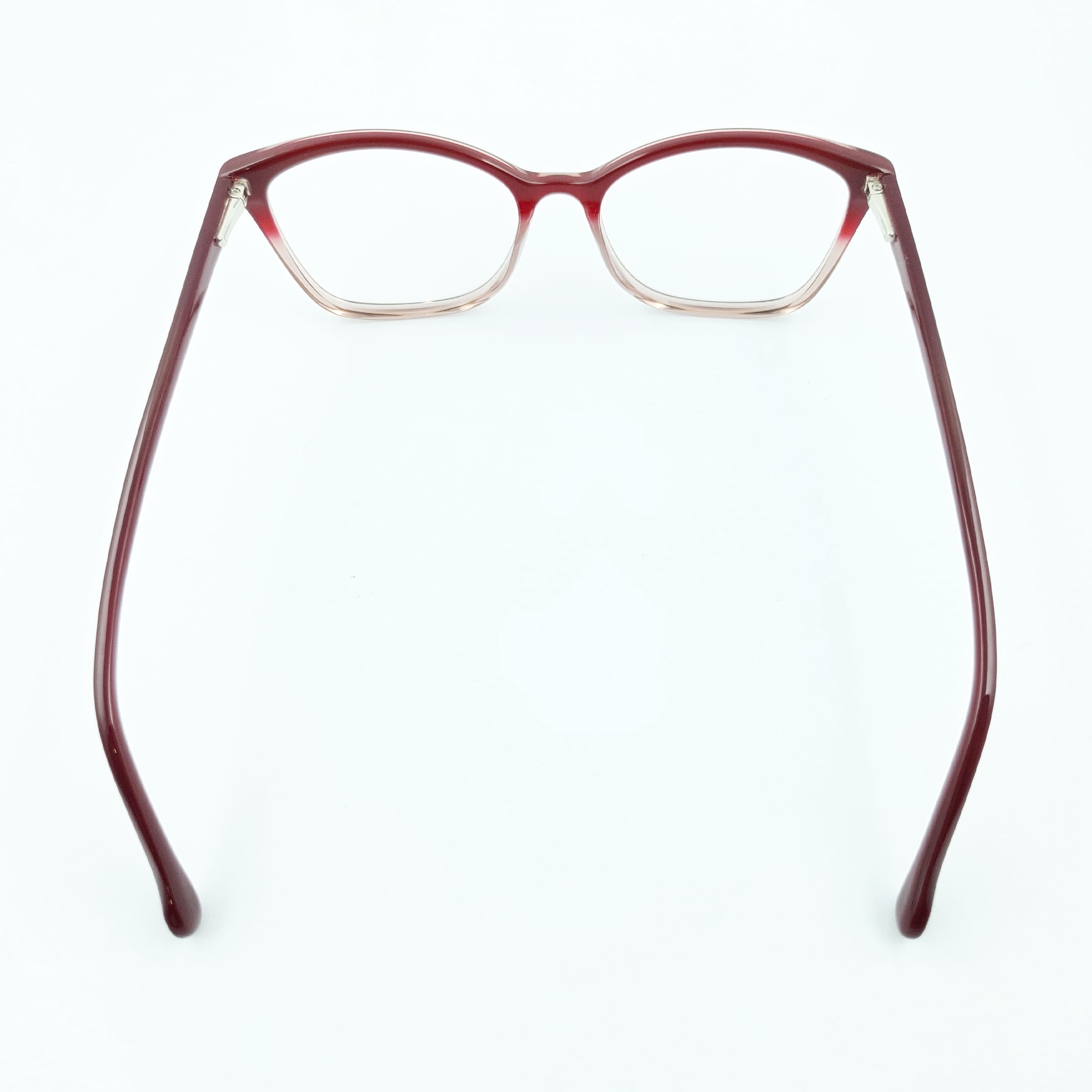 Womens Britt Rx'ble Eyeglasses with Case, Red Gradient