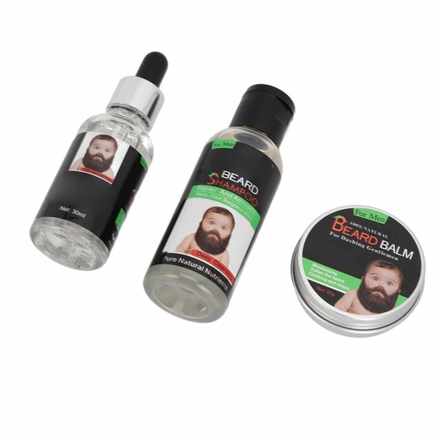 Kit Para El Cuidado De La Barba, Kit Nutritivo Para La Barba Para Hombres, Limpieza Profunda Que Promueve El Crecimiento Para Uso Diario