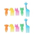 thumbnail image 1 of Toothpick Cute Cartoon Portable Fork Fruit Fork Animal Shape Dessert Forks Mini Giraffe, 1 of 6