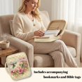 thumbnail image 4 of Xixirimido Bible Cover Case Large Quilted Bible Carrying Case with Handles, Bible Study Supplies & Accessories Christian Gifts for Church, Beige Hummingbird Cherry Blossom Print, 4 of 7