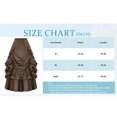thumbnail image 2 of Womens Halloween Costumes Gothic Skirts for Women Gothic Dark Vintage Style High Waist Short Front Back Long Irregular Ruffle Edge Spliced Skirt, 2 of 6
