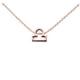 thumbnail image 3 of Collar Minnieouse constelaciones zodiaco Libra oro rosa, 3 of 6