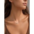 thumbnail image 4 of FindChic Cross Necklace for Women, Dainty Tiny Sideway Silver Cross Choker Pendant Necklace with Cubic Zirconia, Trendy Cute Easter Basket Stuffers Baptism Religious Faith Jewelry Gift, 4 of 9