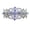 Blue, variant on Faship Gorgeous Red Rhinestone Crystal Big Floral Hair Barrette