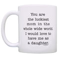 thumbnail image 2 of ThisWear Gifts for Mom from Daughter You Are Luckiest Mom in World Mom Gifts from Daughter 11 ounce Coffee Mug, 2 of 4