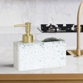 thumbnail image 3 of Countertop Liquid Dish Soap Dispenser Pump with Storage Compartment Blue Marble, 3 of 6