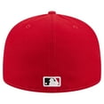 thumbnail image 4 of Men's New Era White/Red Cincinnati Reds Repeat 59FIFTY Fitted Hat, 4 of 5