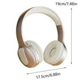 thumbnail image 3 of Latrodar Wireless Bluetooth Headphones Over Ear With RGB Best of Both Worlds Use Foldable Headset Gold 8x7.4 Inch Home Essentials, 3 of 5