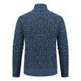 thumbnail image 5 of Dpytoraw Mens Autumn And Winter Fashion Casual Knitted Standing Neck Long Sleeve Sweater Coat, 5 of 5