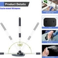 thumbnail image 4 of Windshield Cleaning Tool, Car Window Cleaner Windshield Cleaner with 4 Reusable and Washable Microfiber Pads and Extendable Handle Auto Inside Glass Wiper Kit, 4 of 6