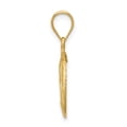 thumbnail image 2 of 14K Brushed Diamond-Cut Virgin Mary Pendant D4682, 2 of 2