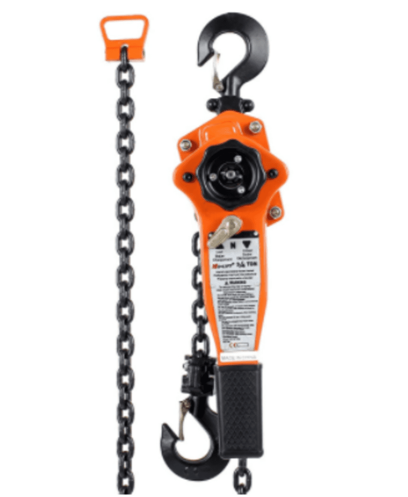 0.75/1.5/3 T CHAIN PULLER BLOCK FALL CHAIN LIFT HOIST HAND TOOLS CHAIN WITH HOOK 