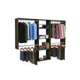 Easy Track Deluxe Starter Closet Storage Organizer System with Shelves