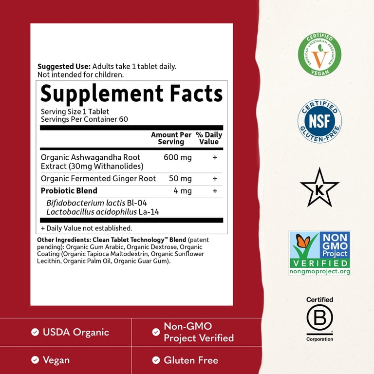 Garden of Life Organics Ashwagandha, 60 Vegan Capsules photo 2