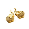 thumbnail image 1 of 1 Pair Elephant Figurines Gift Exotic Statue Resin Decorations Accessories for Friends, 1 of 9