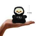 thumbnail image 5 of Aurora® Spooky Palm Pals™ Santiago Sugar Skull™ Stuffed Animal - Pocket-Sized Play - Collectable Fun - Black 5 Inches, 5 of 5