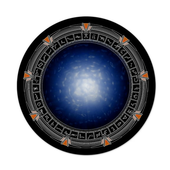 Stargate - Gate 7.5" Round 1/4" Thick Mousepad