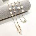 thumbnail image 1 of Chaîne de Lunettes Chaîne Perlée Chaîne de Perles Lanière de Lunettes Sangle Boucles en Silicone Collier Femme Accessoire Décontracté Extérieur Couleur Or, 1 of 6