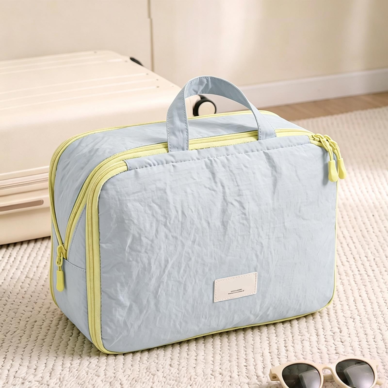 Travel Clothing Storage Bag with Portable Design Large Capacity Packing Organizer for Suitcase Luggage Moving Durable Polyester Foldable Space Saving Travel Accessory
