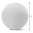 thumbnail image 3 of FloraCraft 2 Piece Crafting Foam Ball 3.8" White, 3 of 7