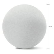 FloraCraft 2 Piece Crafting Foam Ball 3.8 White