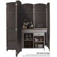 thumbnail image 2 of Extra Wide Diamond Weave Fiber Room Divider, 6 Panel, 2 of 9