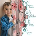 thumbnail image 3 of Blackout Kids Curtains,Pioneer Flower Floral Print Pattern Childrens Insulated Curtains Set Of 2,Bedroom Essentials,Toddler Room Decor 42"x54", 3 of 5