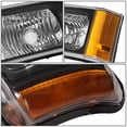 thumbnail image 6 of DNA Motoring LED DRL Headlight Turn Signal Bumper Lamp for 2003-2007 Chevy Silverado, Black, 6 of 6
