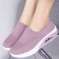 thumbnail image 5 of Domzle Women Orthopedic Sneakers Walking Shoes,Mesh Breathable Arch Support Slip-on Light Air Cushion Orthopedic Sneakers Shoes Pink, 5 of 8