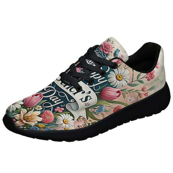 Happy Mother's Day Shoes Sneakers Black Size 3.5