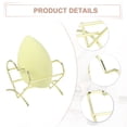 thumbnail image 3 of Unique Bargains 3pcs Love Shaped Beauty Egg Holder Makeup Sponge Case Drying Stand Cosmetic Egg Holder Gold Tone, 3 of 7