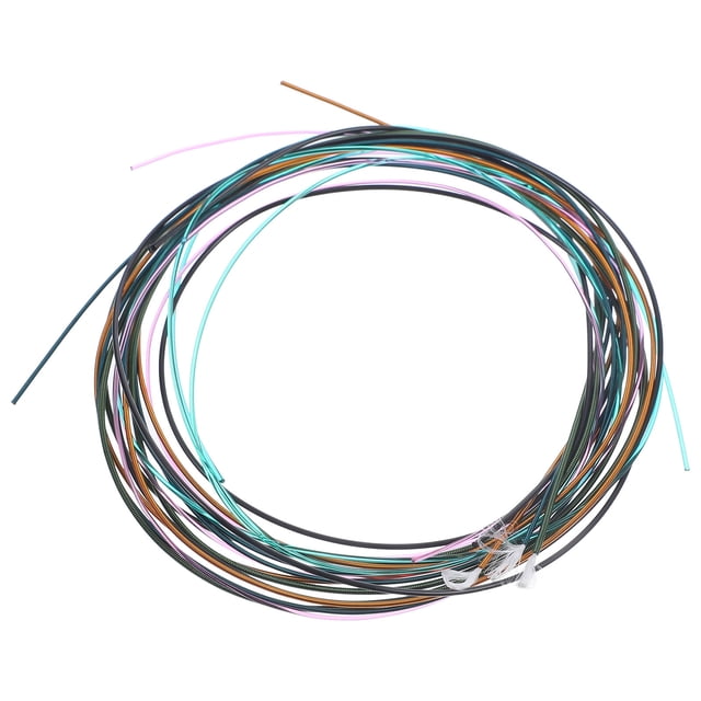 Raindrops 6Pcs Assorted Color Electric Guitar Replacement Strings Metal Material Clear Strong Sound