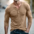 thumbnail image 3 of FAIWAD Men's Long Sleeve Shirts Casual Classic Button Up Pullover Lightweight Stretch Basic Tops, 3 of 7
