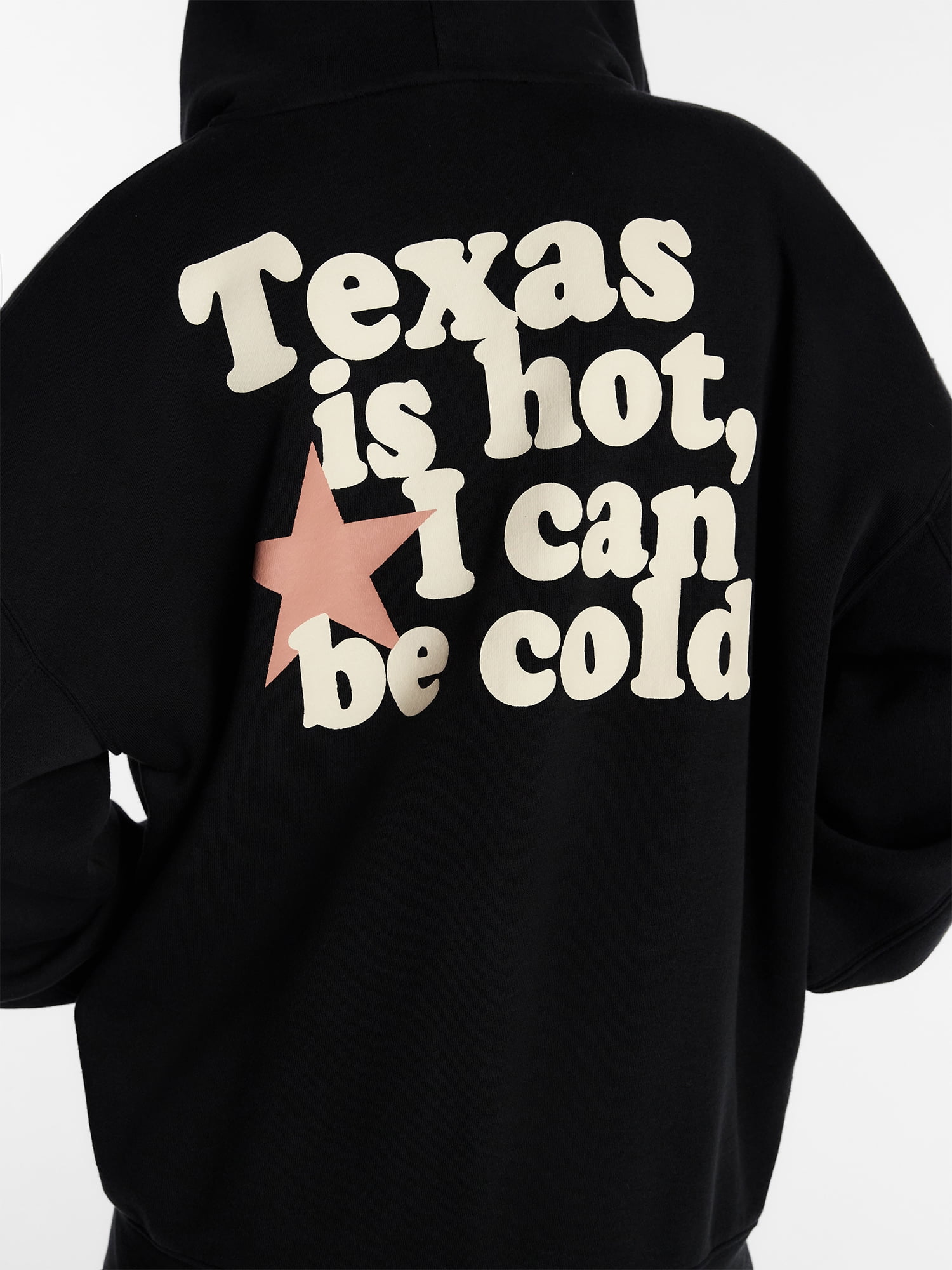 Kacey Lee Women's Texas is Hot Fleece Zip Up Hoodie with Long