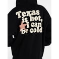 thumbnail image 5 of Kacey Lee Women's Texas is Hot Fleece Zip Up Hoodie with Long Sleeves, Sizes XS-XXL, 5 of 6