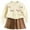 czb# White366, variant on Girls Knit Sweater Set Spring Outfits For Toddler Kids Long Sleeve Crewneck Cute Bows Pullover Top And Pleated Mini Skirts Soft Casual Embroidery Elegant Two Piece Clothes,Blue,5-6 Years