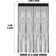 thumbnail image 3 of Panel de cortina de hilos, panel de puerta con purpurina, ventana, puerta, mosquitera, flecos, divisor de ambientes, persianas, tira de cinta con borlas decorativas, pantalla plateada para, 3 of 5