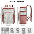 thumbnail image 3 of Travel Cooler Bag - Pioneer Flower Floral Print Pattern Camping Beer Cooler Backpack with Bottle Opener- Waterproof Insulated Picnic Backpacks - Cooler Bag for Beach, 3 of 6