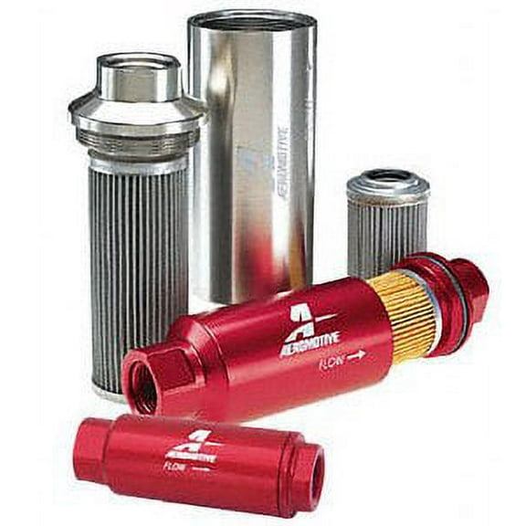 Aeromotive Fuel System Pro-Series, In-Line Fuel Filter (AN-12) 100 micron stainl