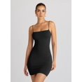thumbnail image 4 of Vestido LILLUSORY 2025 mini, sexy, ajustado y sin espalda, negro, talla S, 4 of 5