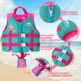 thumbnail image 4 of Chaleco de Natación Gogokids Rosa con Correa de Seguridad Ajustable para Niños, 4 of 5