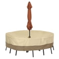 thumbnail image 1 of Classic Accessories Veranda™ Round Patio Table & Chair Set Cover with Umbrella Hole - Water Resistant Patio Set Cover, Medium, 1 of 9