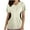 Beige, variant on V-Neck Scrubs Tops for Women Soft Stretch Wrinkle-Resist Medical Nursing Uniform with 2 Pockets Comfortable Lightweight Working Uniform Short Sleeve Printing Blouse Black