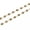 Black Chain, variant on Brass Gold Plated Enamel Daisy Charms Chain Flower Beaded Chains For Diy Jewelry-Light blue Chain