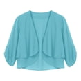 thumbnail image 4 of enyan Women's Soft Shawls and Wraps for Evening Dresses, Wedding Formal Dress Shawl Cape Cover up（Sky Blue,One Size）, 4 of 4